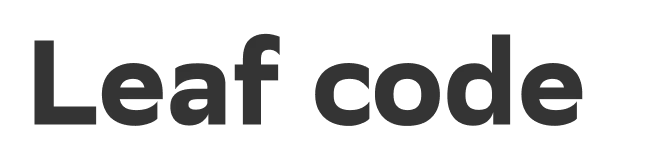 Leaf code